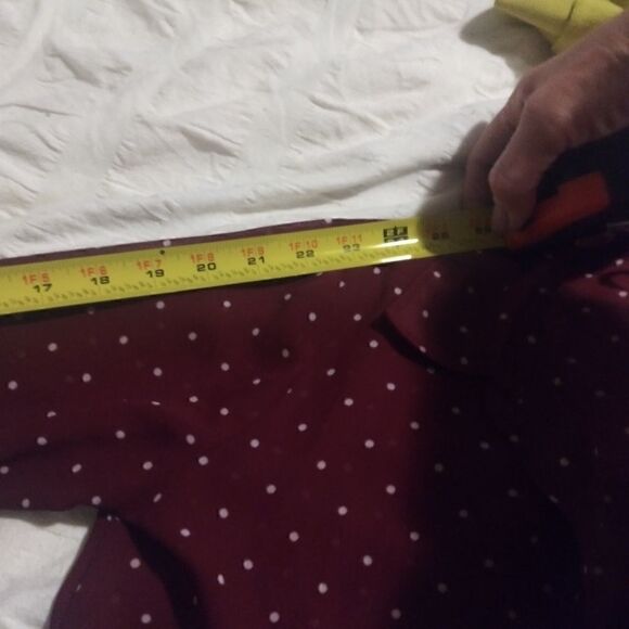 Red Camel sheer polka dot top - Picture 4 of 6